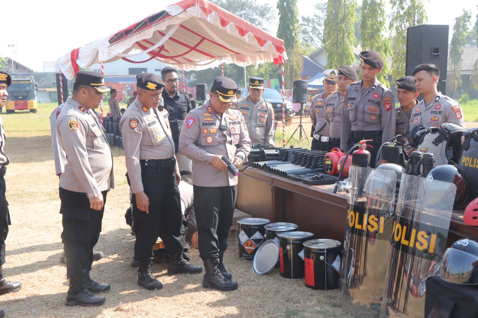 Kapolres Indramayu Cek Kesiapan Kendaraan Dinas Untuk Operasi Mantap